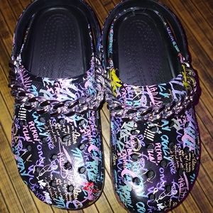 Black Graffiti Crocks